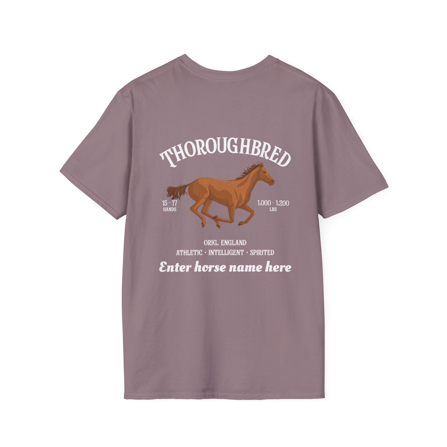 Thoroughbred Horse T-Shirt – PersonalizedTee