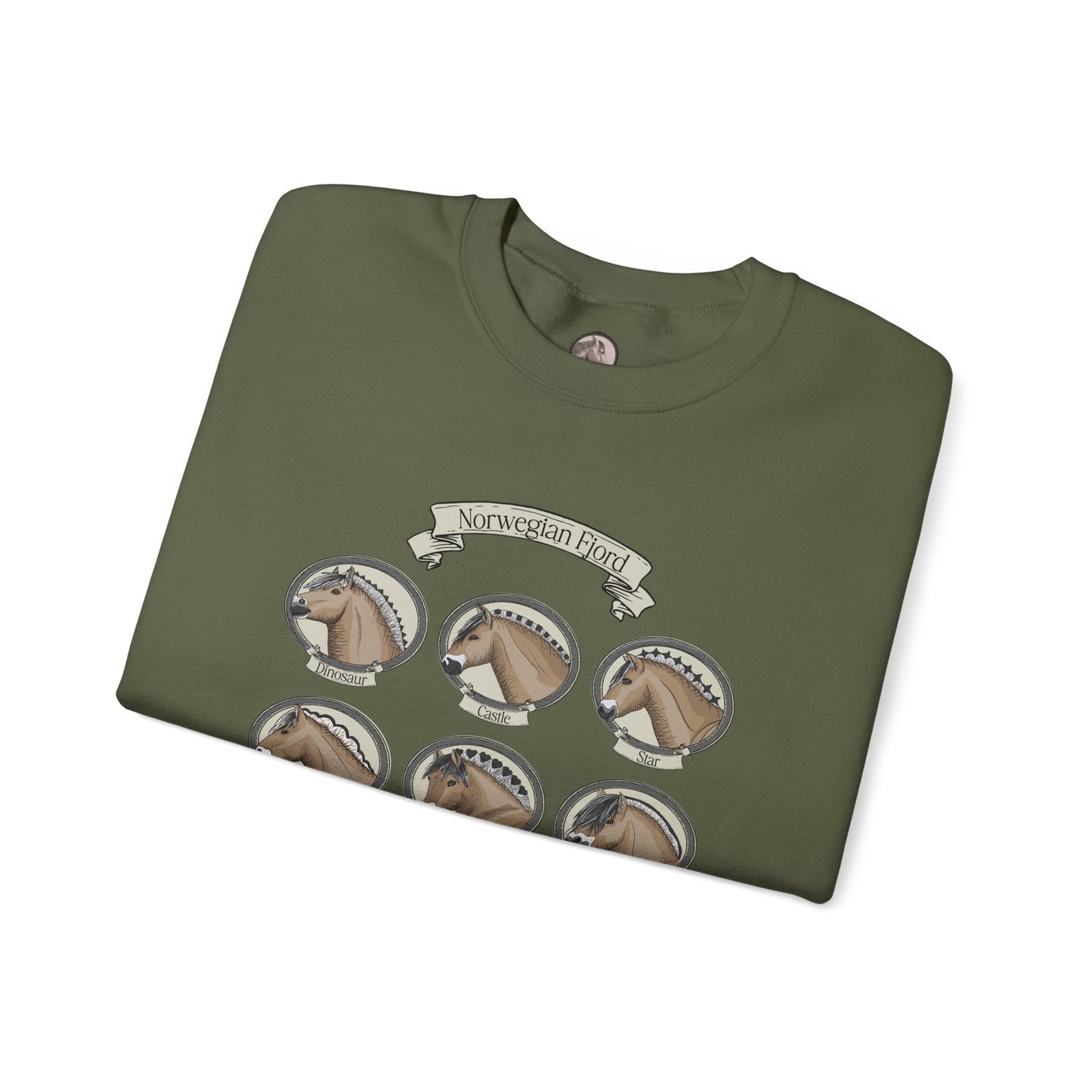 Norwegian Fjord Mane Designs Crewneck Sweatshirt