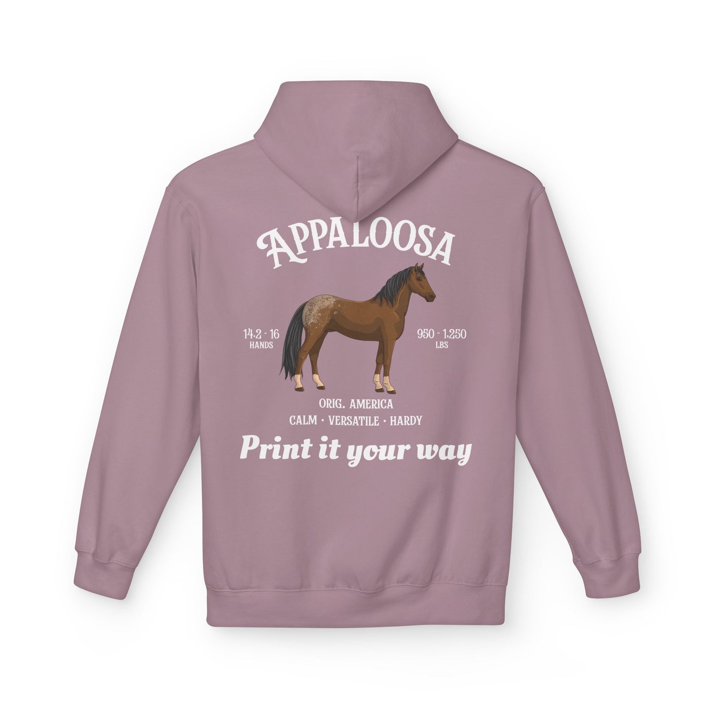 Appaloosa Horse Hoodie — Personalized Equestrian Sweatshirt