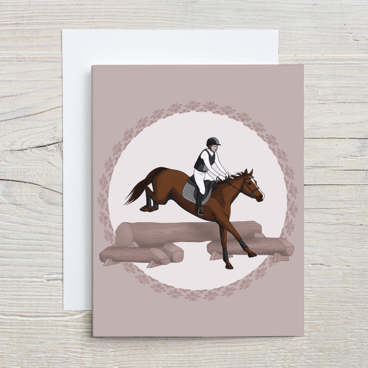 Eventing Trip Cross Country Greeting Card