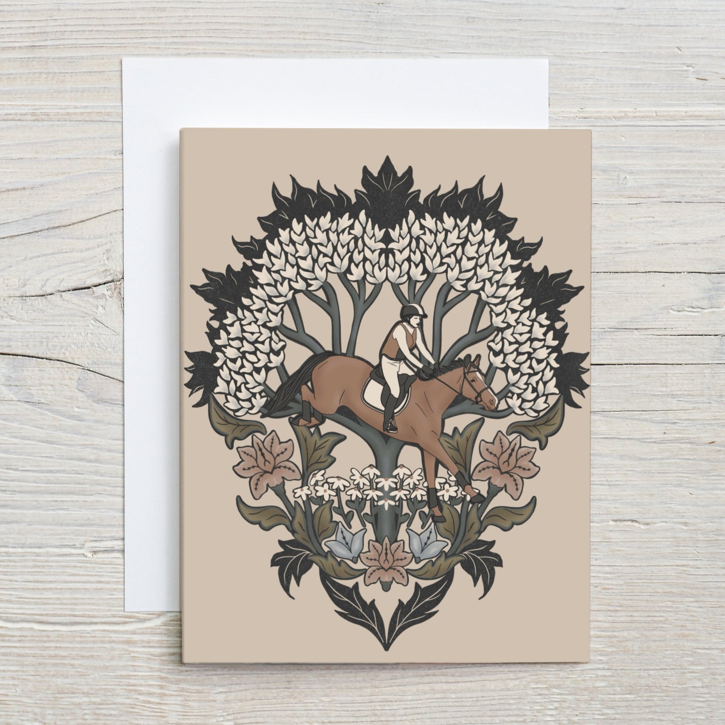 Eventing Tree Cross Country Greeting Card