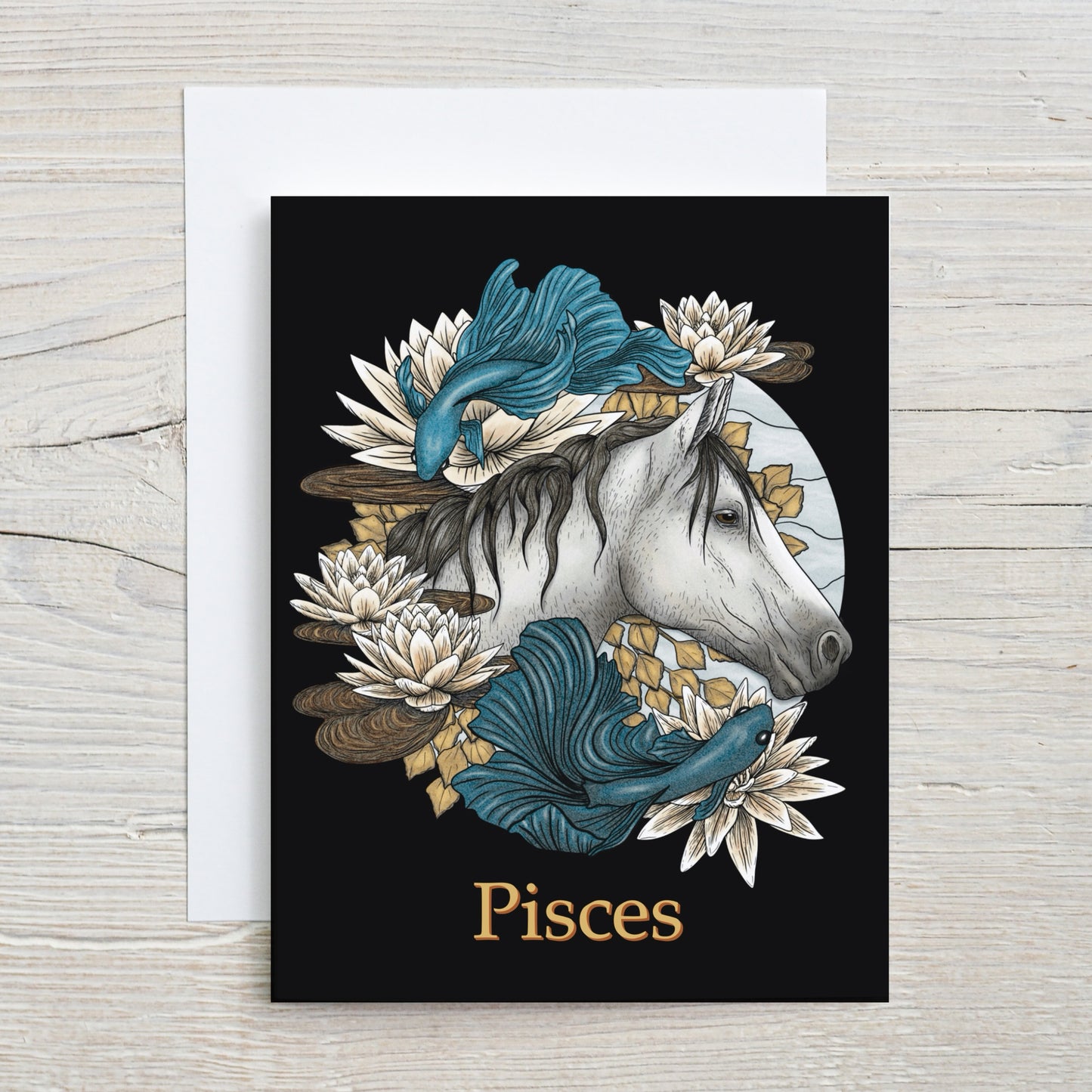 "Pisces" Greeting Card