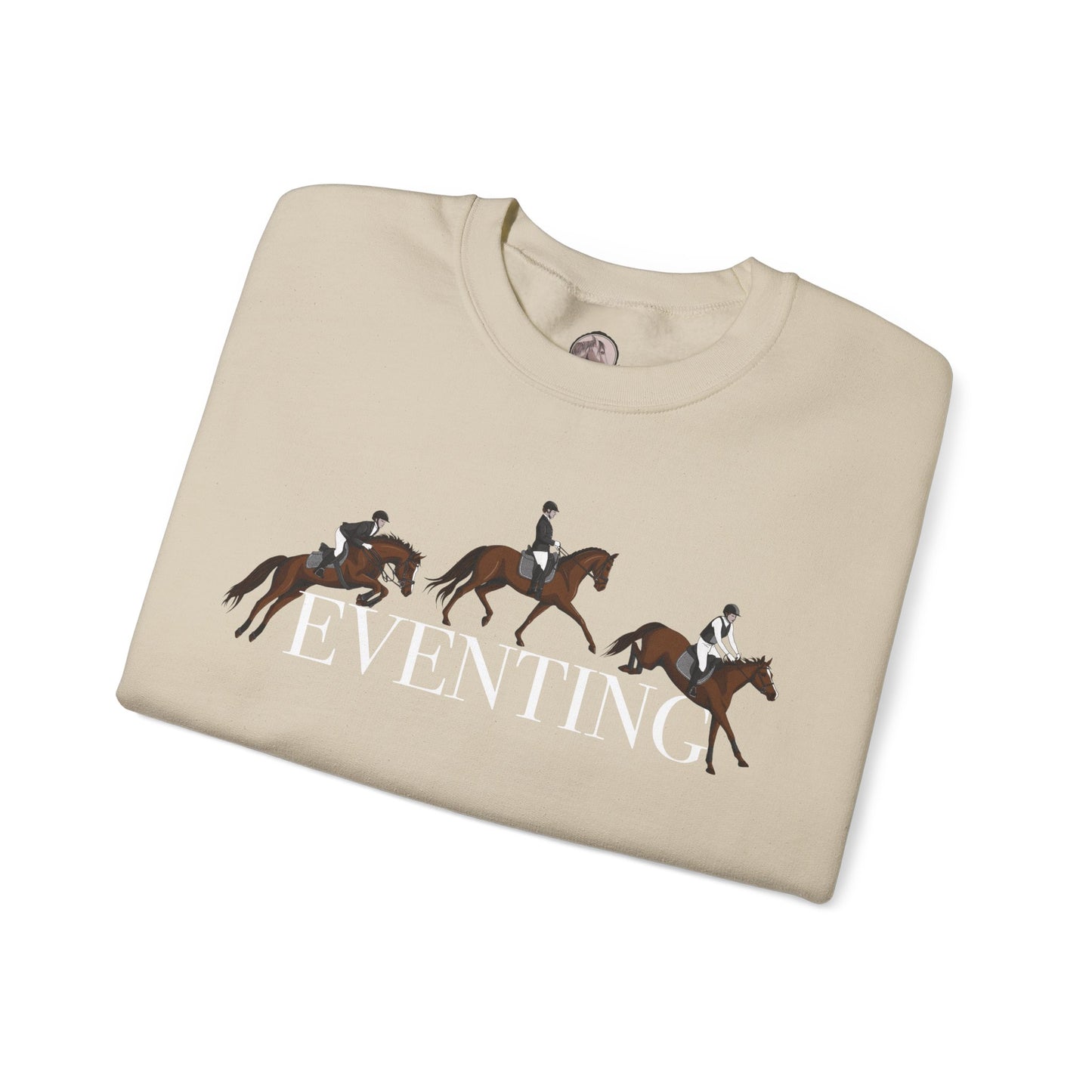 Eventing  Crewneck Sweatshirt - Graphic three discipline design