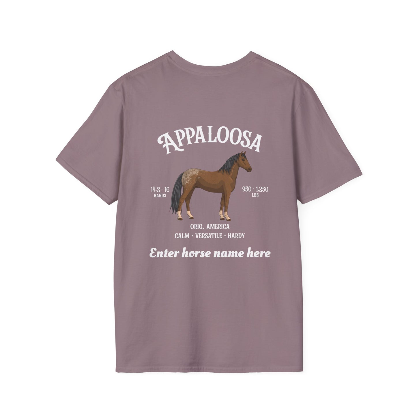Appaloosa Horse T‑Shirt — Personalized Name Tee