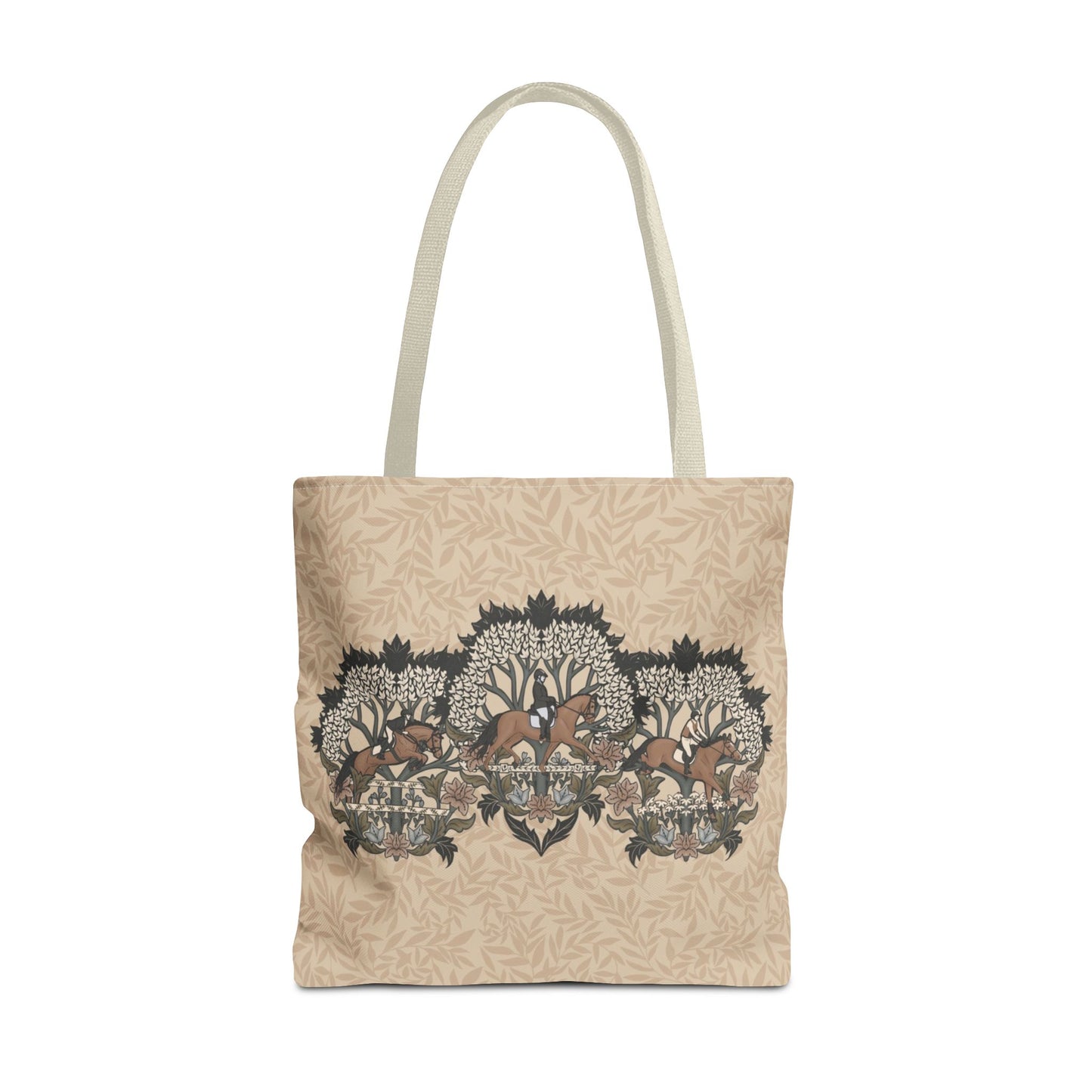 Eventing Trees Canvas Tote Bag – Arts & Crafts inspired Pattern AOP