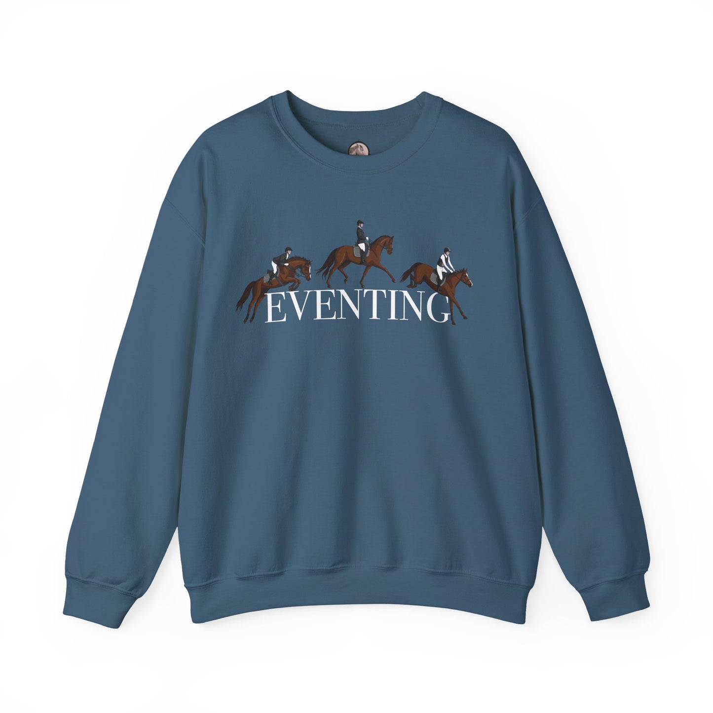 Eventing  Crewneck Sweatshirt - Graphic three discipline design