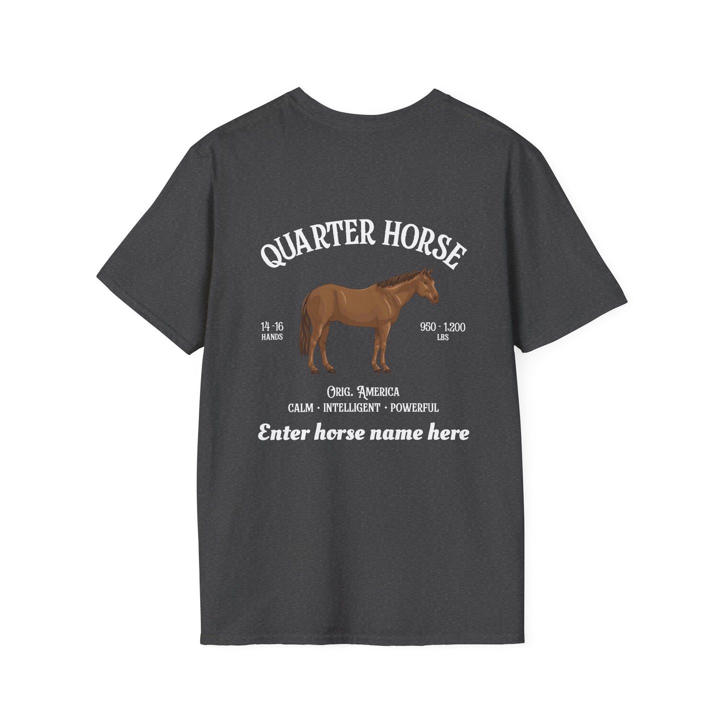 Quarter Horse T-Shirt — Personalized Equestrian Tee