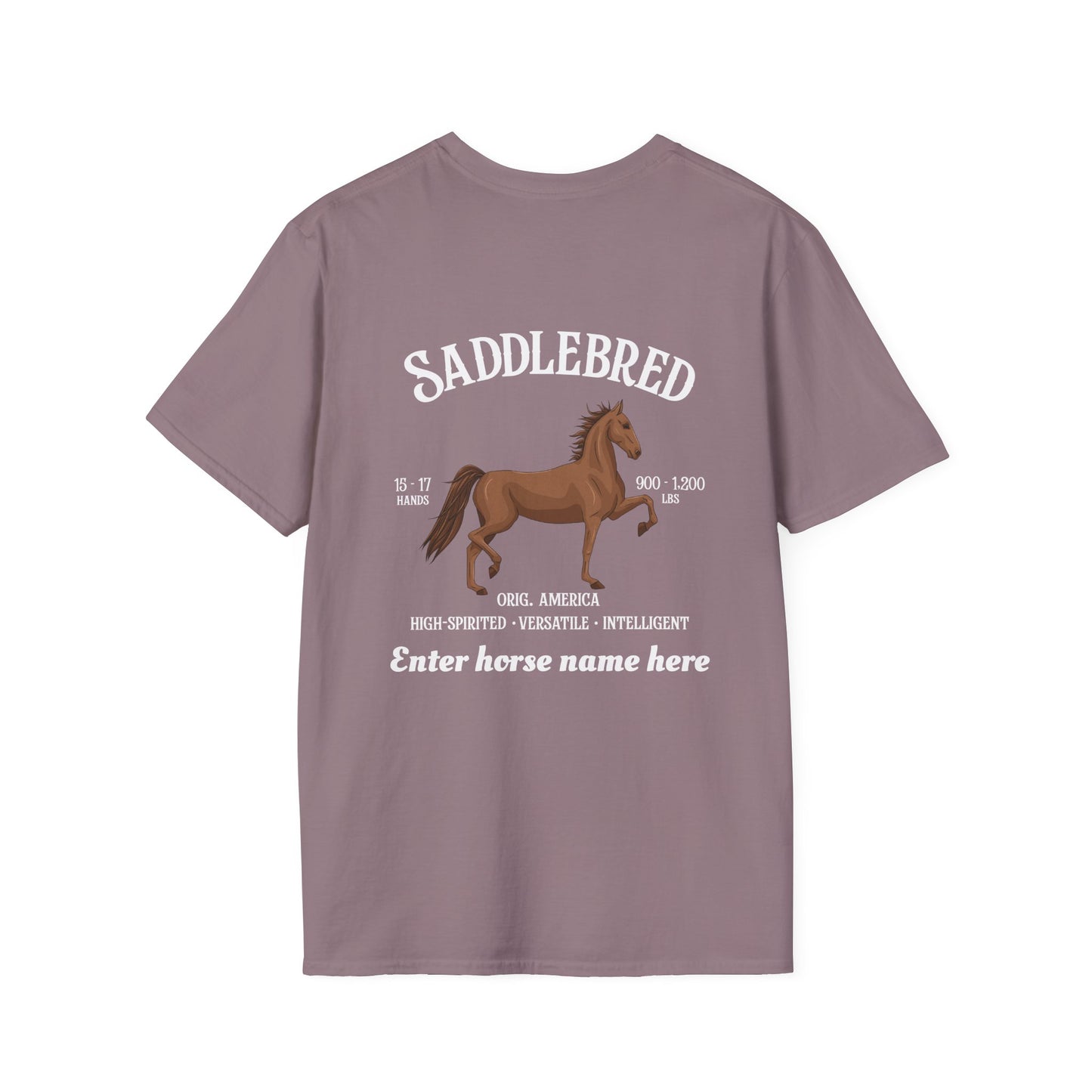 Saddlebred Horse T-Shirt — Personalized Equestrian Tee