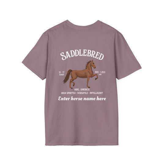 Saddlebred Horse T-Shirt — Personalized Equestrian Tee