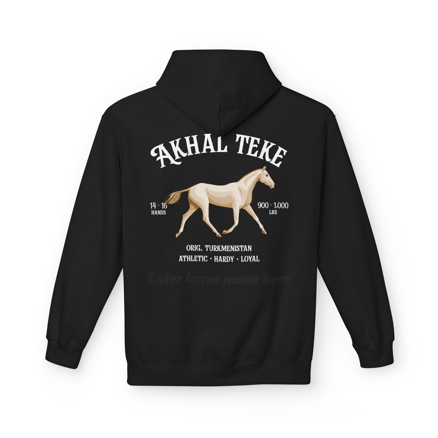 Akhal Teke Horse Hoodie — Personalized Graphic Pullover