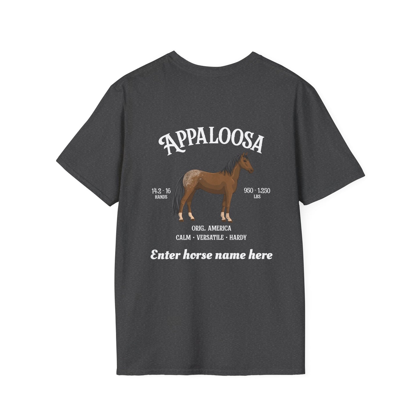 Appaloosa Horse T‑Shirt — Personalized Name Tee