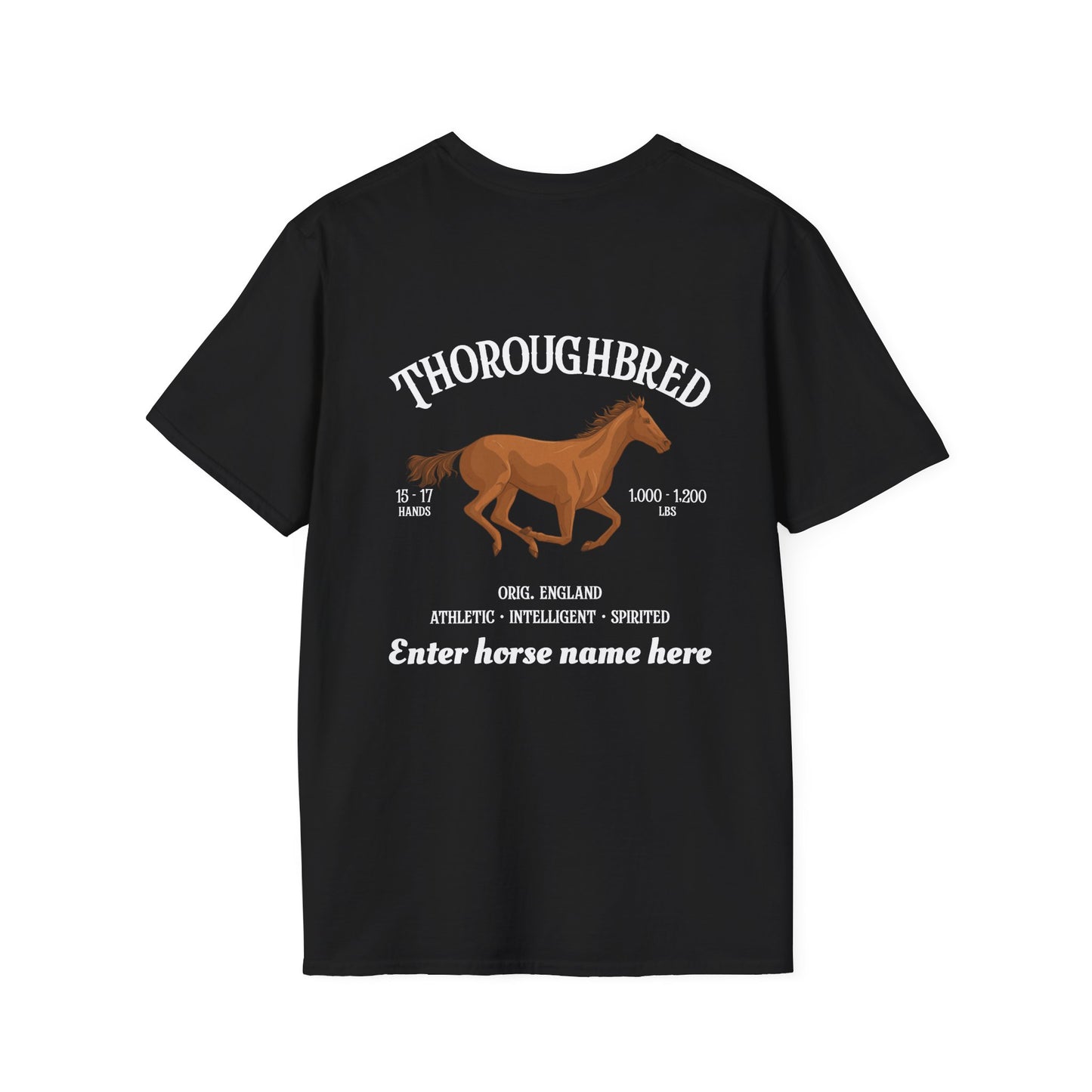 Thoroughbred Horse T-Shirt – PersonalizedTee