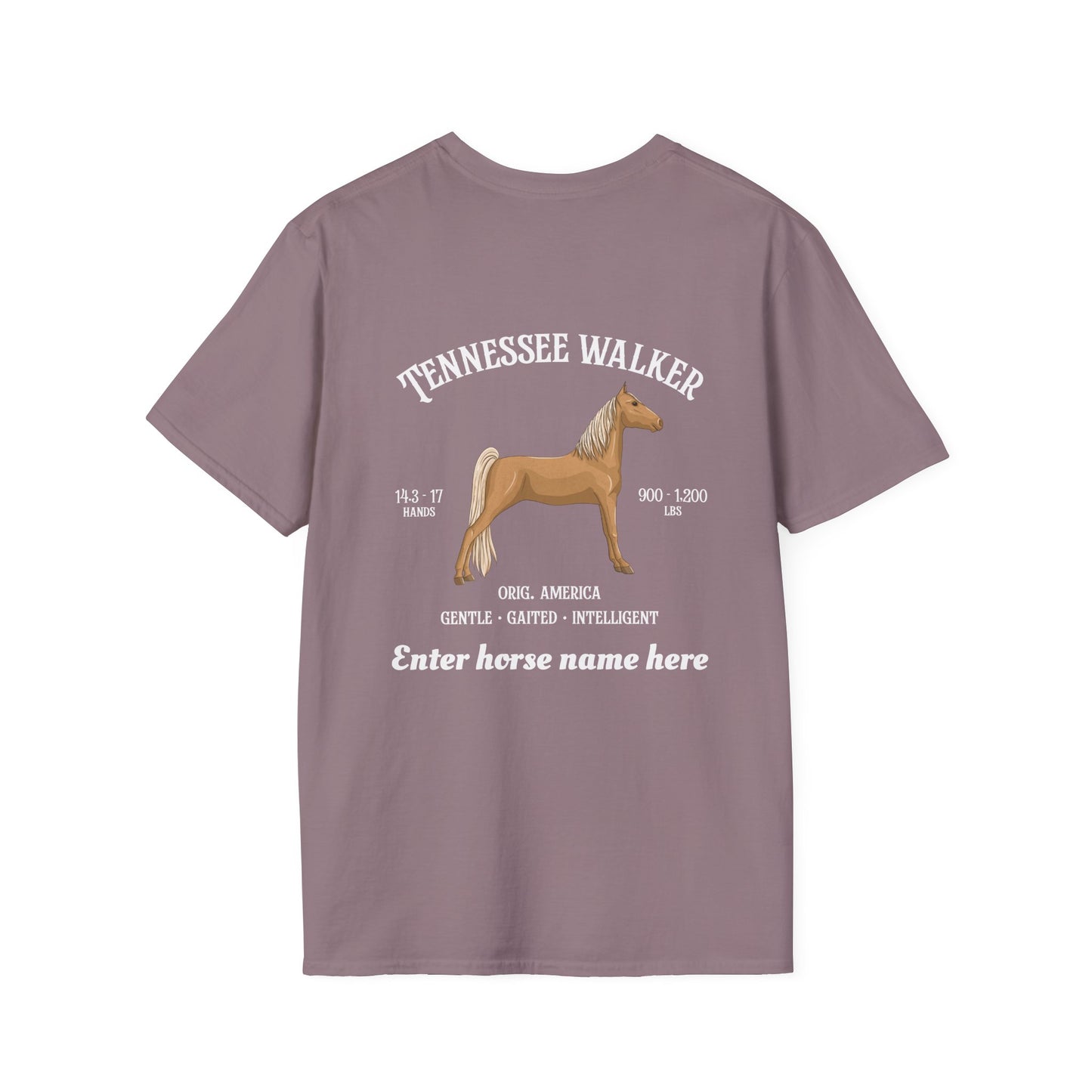 Tennessee Walker Horse T-Shirt — Customizable Equestrian Tee