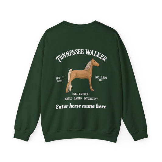 Tennessee Walker Sweatshirt – Customizable Horse Breed Crewneck