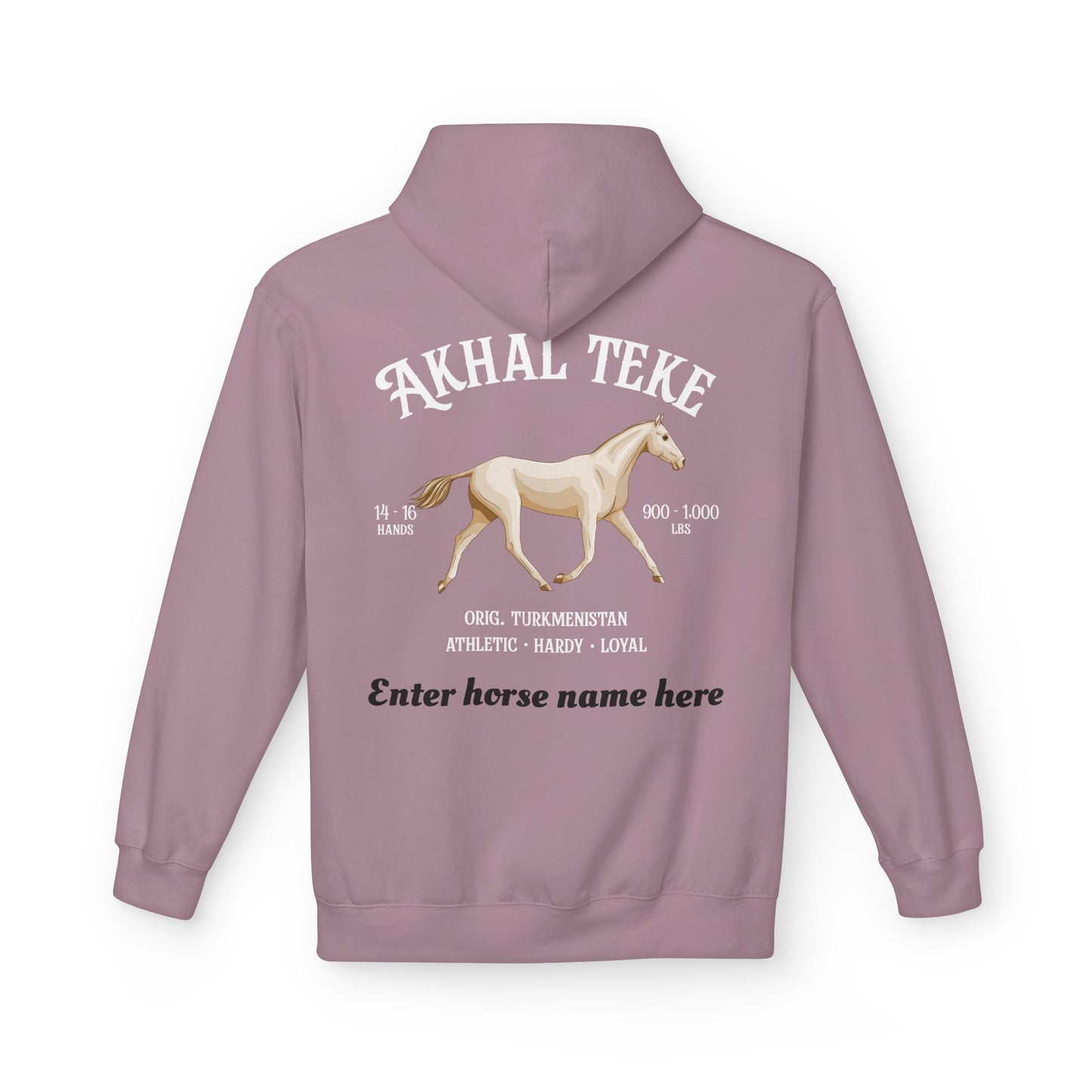 Akhal Teke Horse Hoodie — Personalized Graphic Pullover