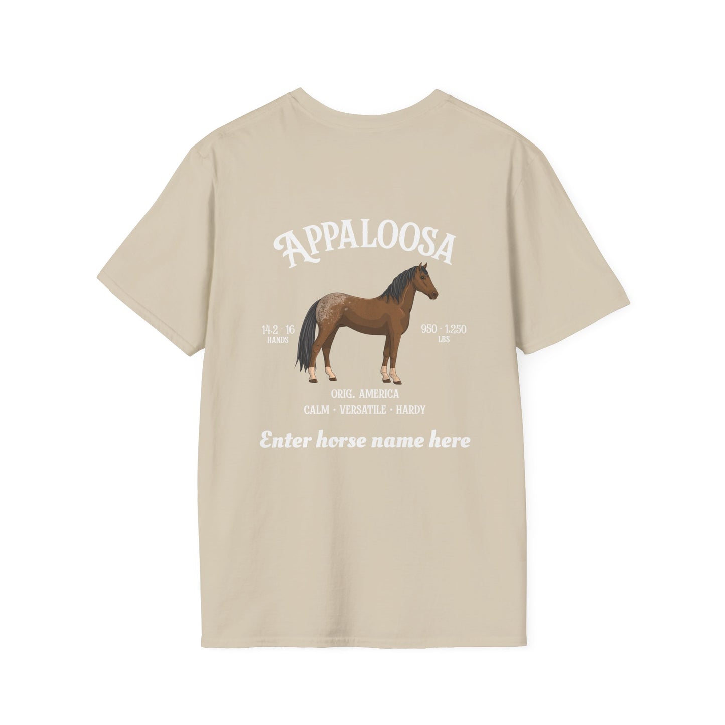 Appaloosa Horse T‑Shirt — Personalized Name Tee