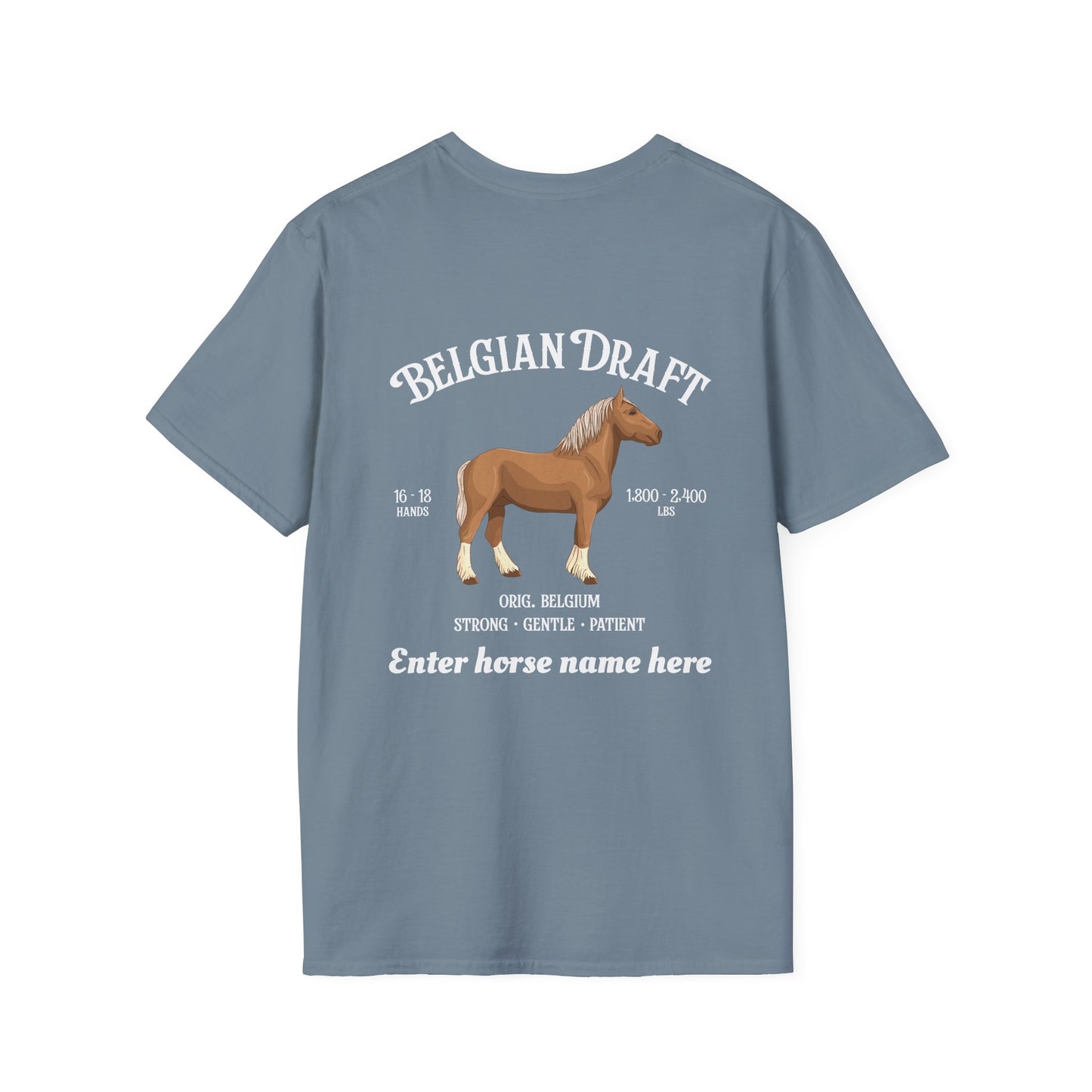 Belgian Draft Horse T-Shirt — Personalized Graphic