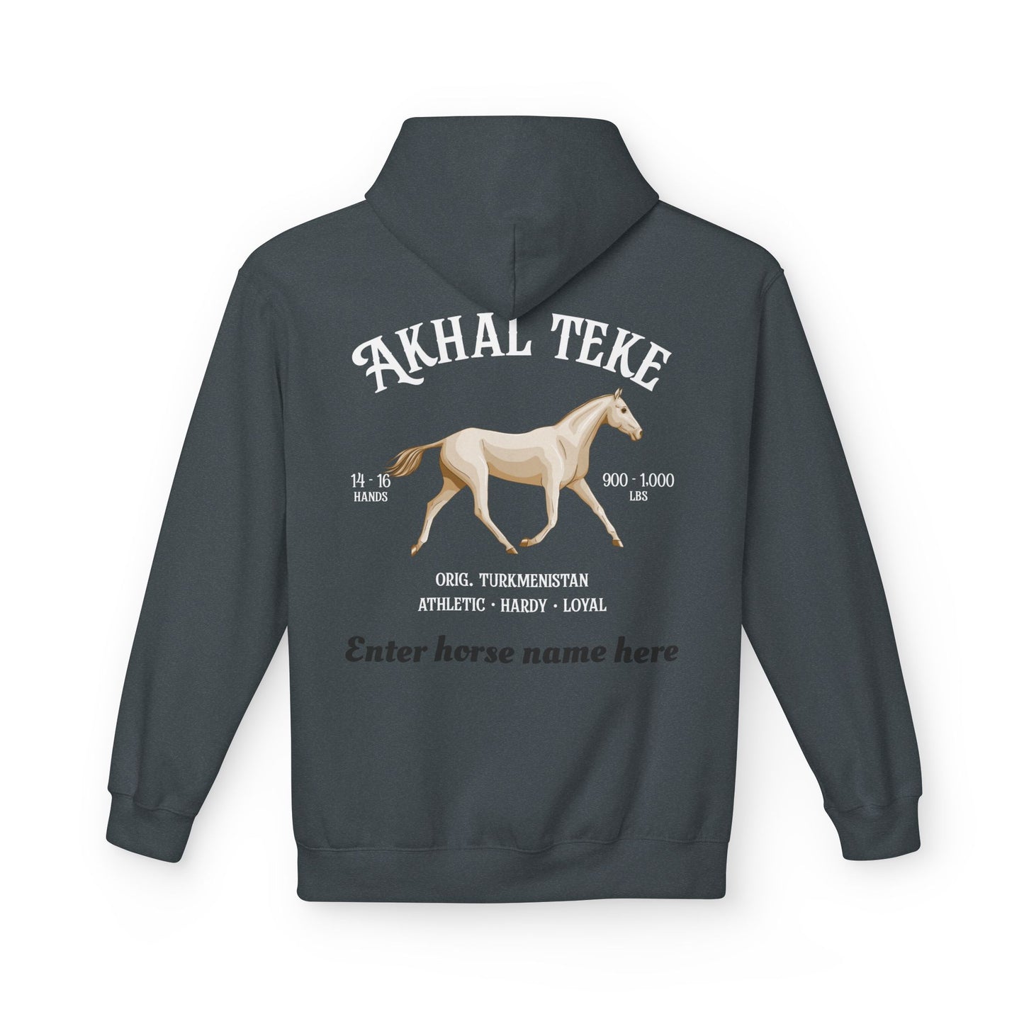 Akhal Teke Horse Hoodie — Personalized Graphic Pullover