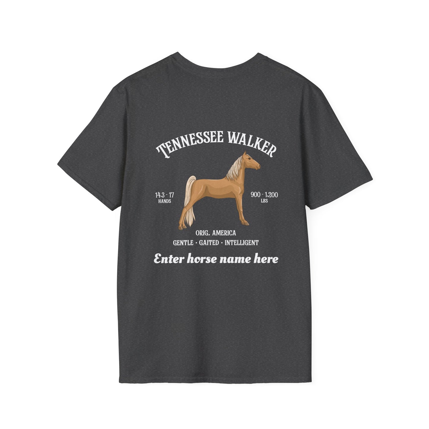 Tennessee Walker Horse T-Shirt — Customizable Equestrian Tee