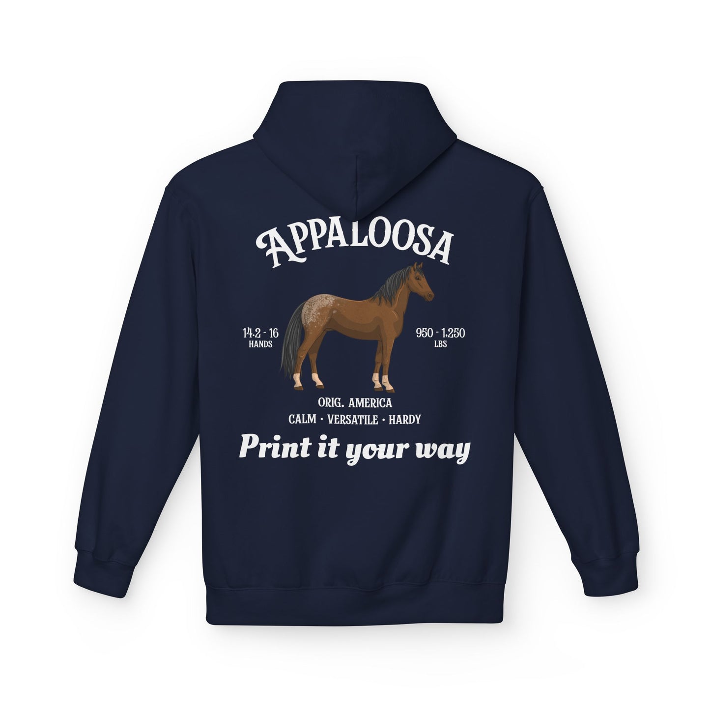 Appaloosa Horse Hoodie — Personalized Equestrian Sweatshirt