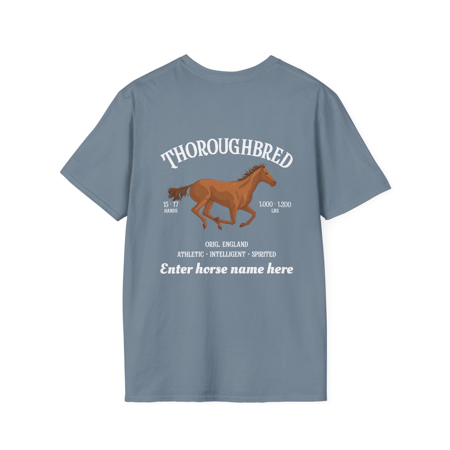Thoroughbred Horse T-Shirt – PersonalizedTee