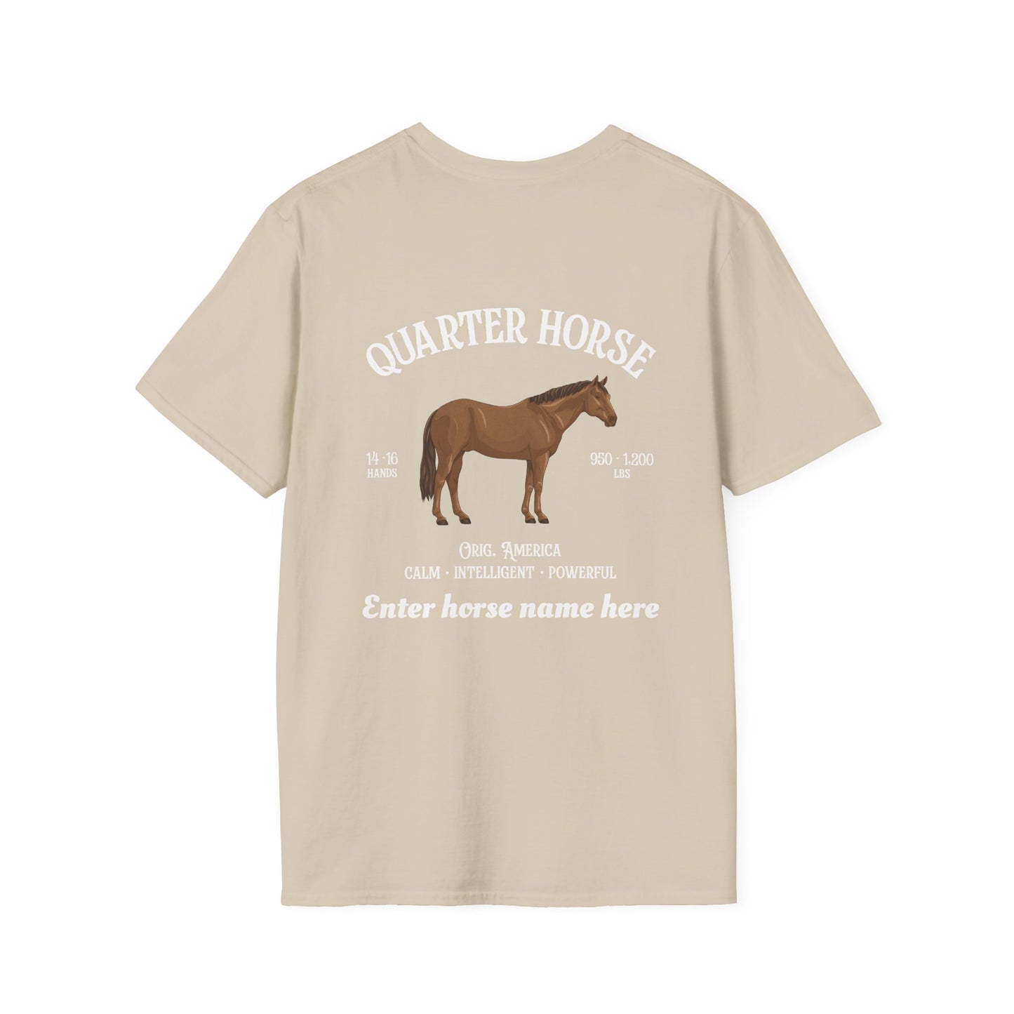 Quarter Horse T-Shirt — Personalized Equestrian Tee