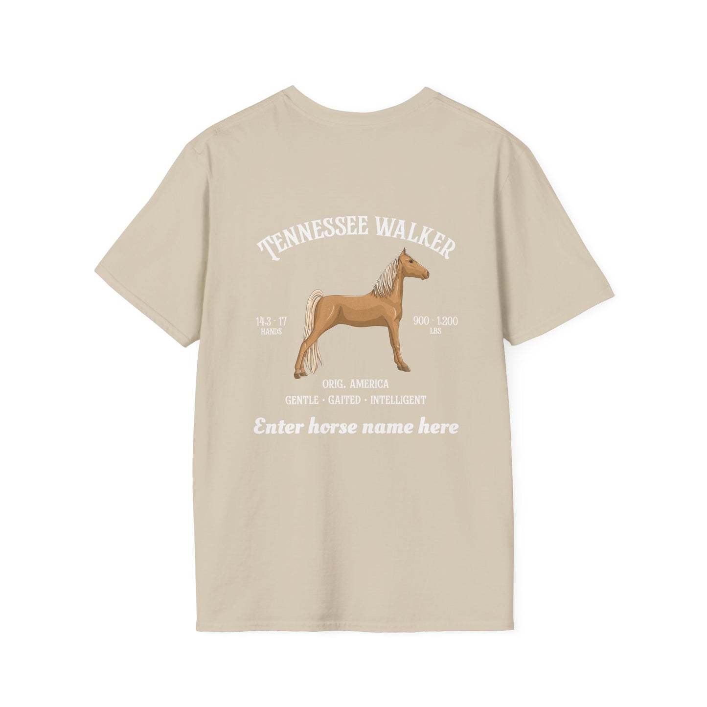 Tennessee Walker Horse T-Shirt — Customizable Equestrian Tee