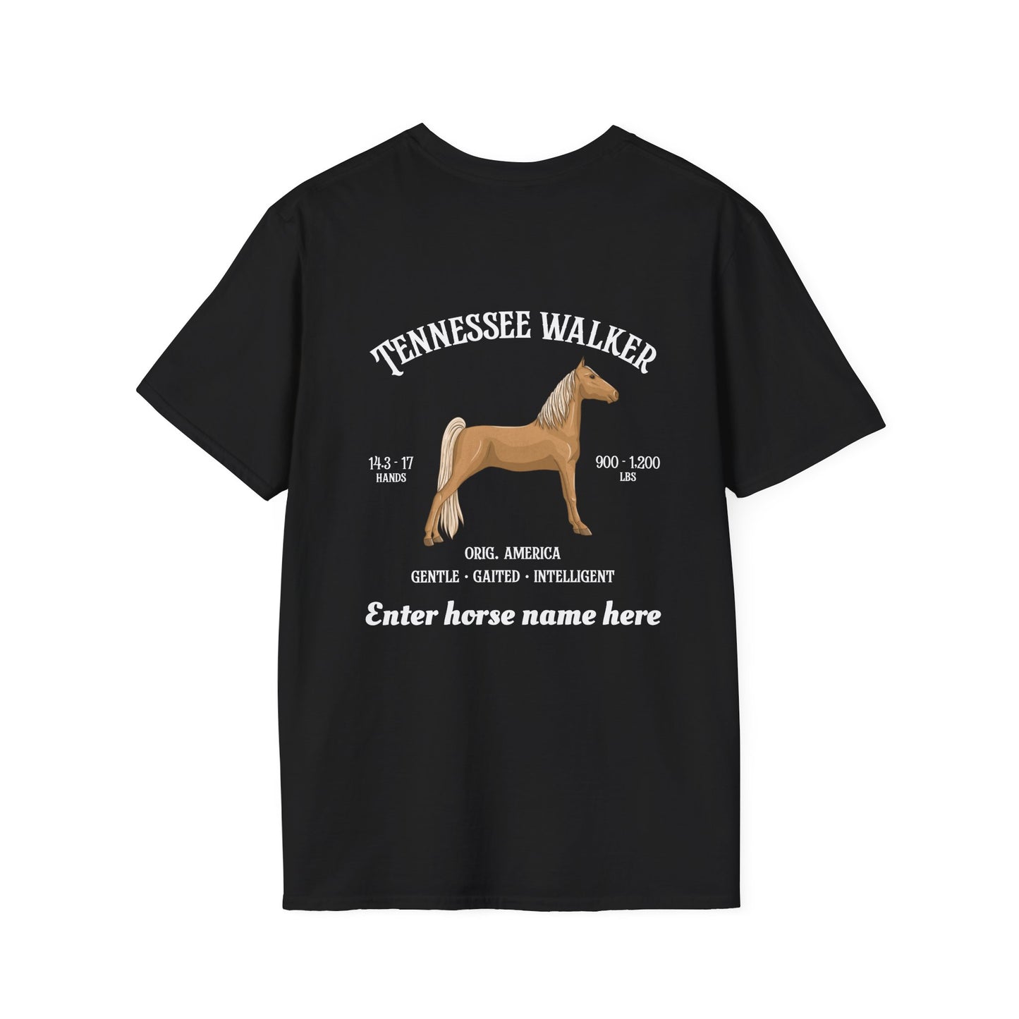 Tennessee Walker Horse T-Shirt — Customizable Equestrian Tee