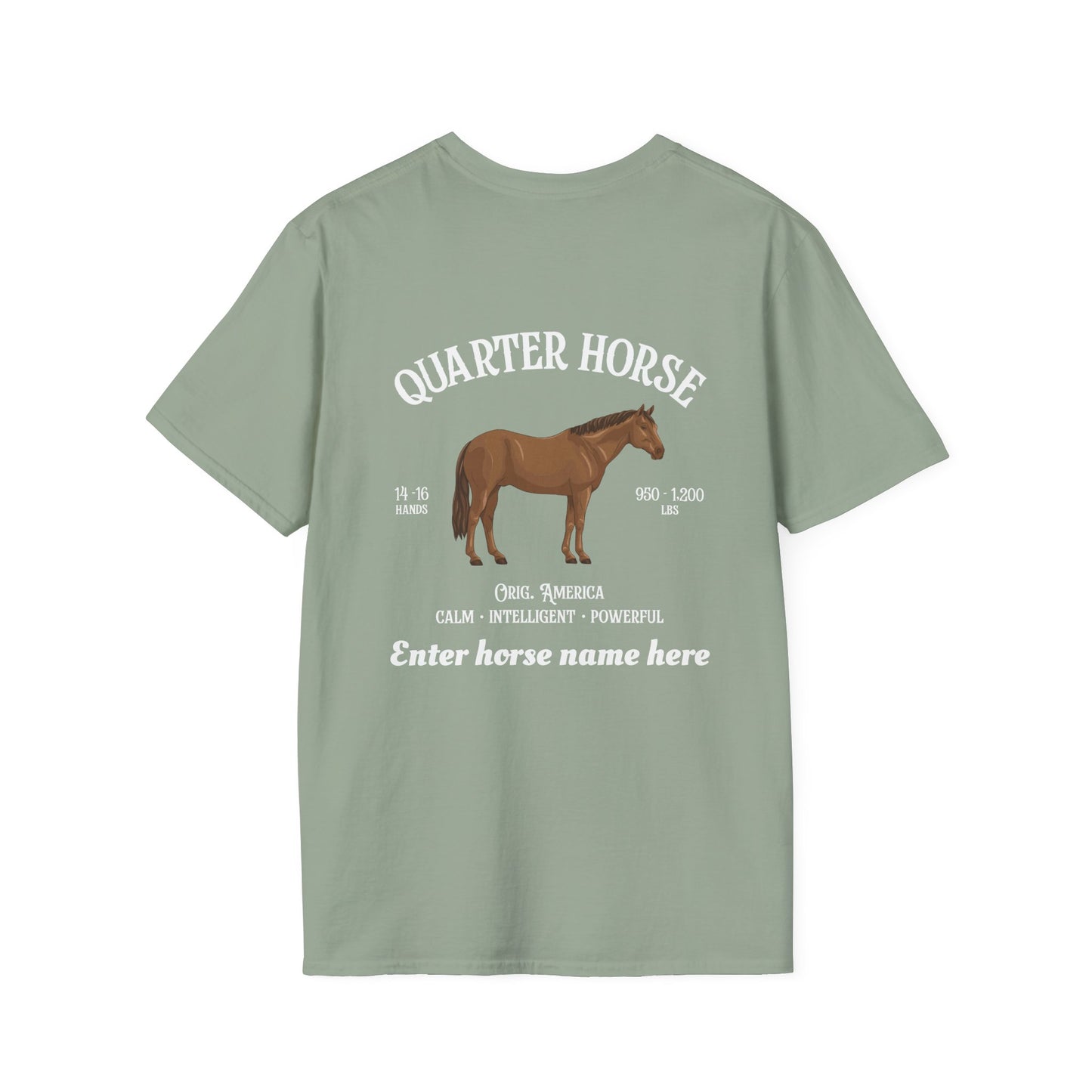 Quarter Horse T-Shirt — Personalized Equestrian Tee