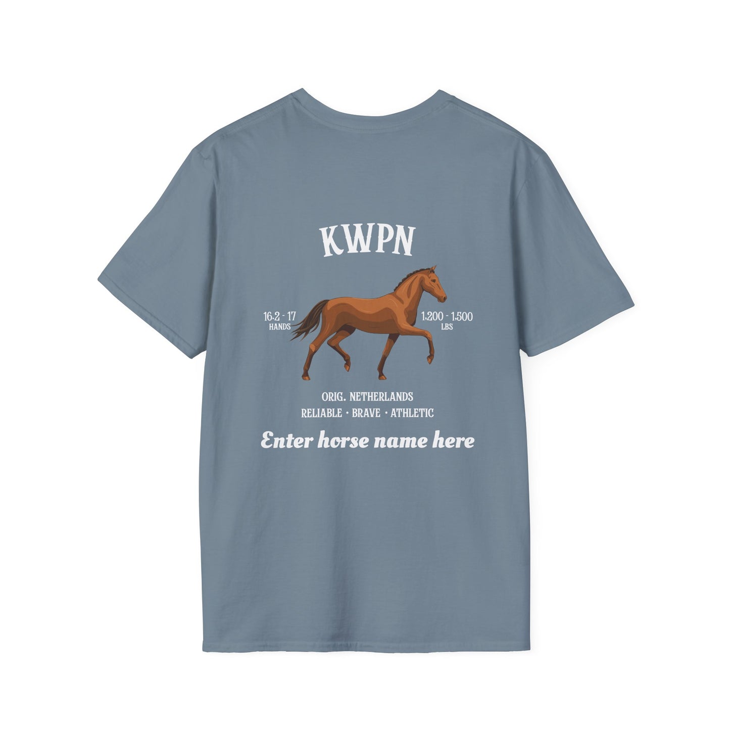 KWPN Horse Profile T-Shirt — Personalized Equestrian Tee