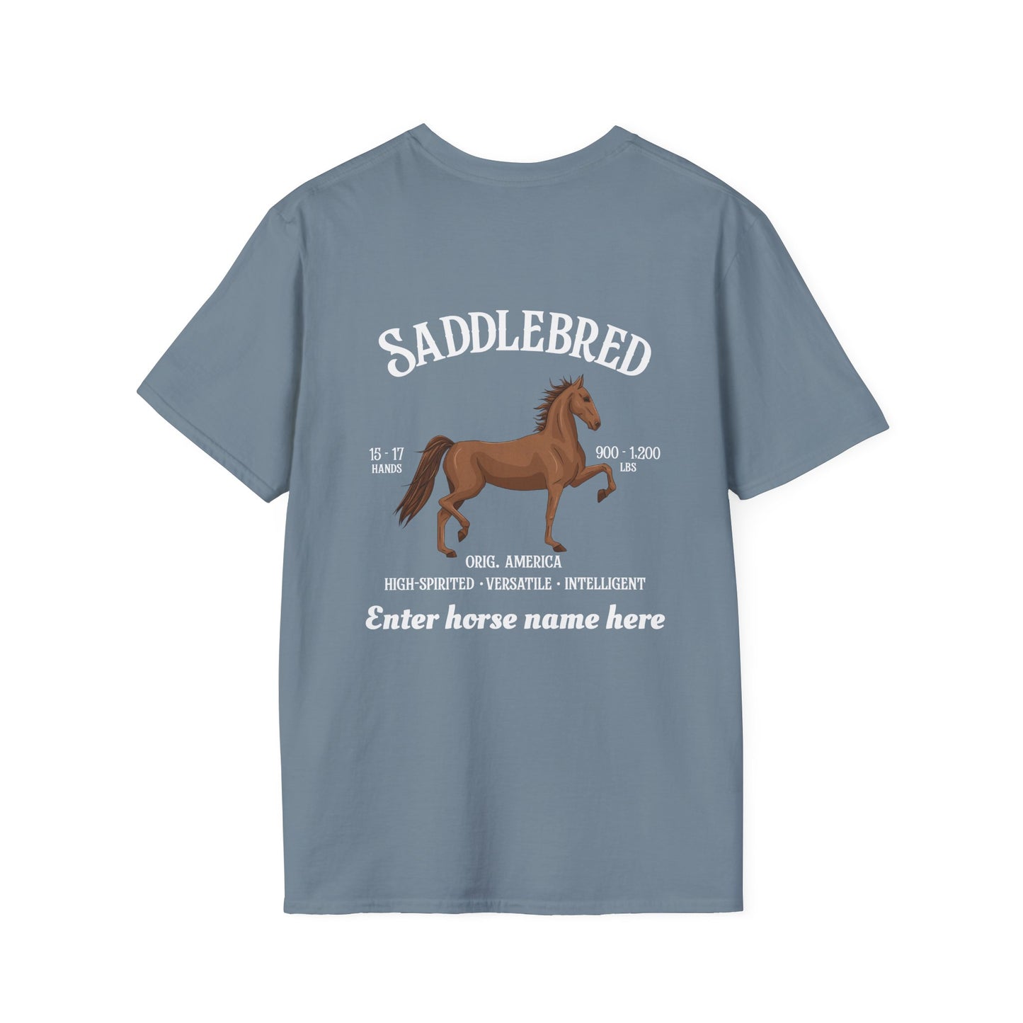 Saddlebred Horse T-Shirt — Personalized Equestrian Tee