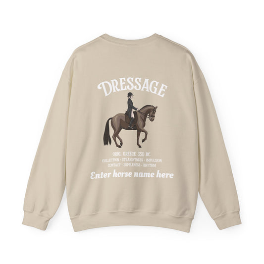 Dressage Sweatshirt – Customizable Equestrian Crewneck