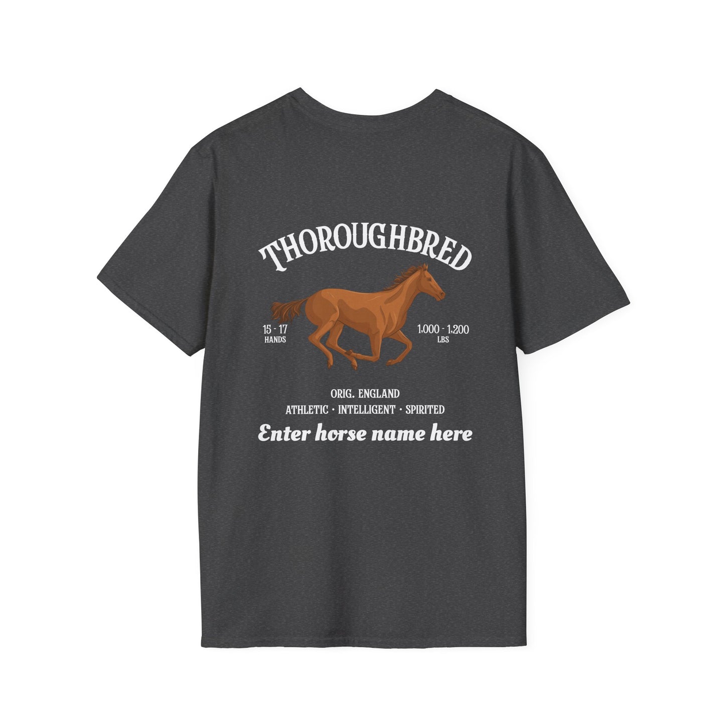Thoroughbred Horse T-Shirt – PersonalizedTee
