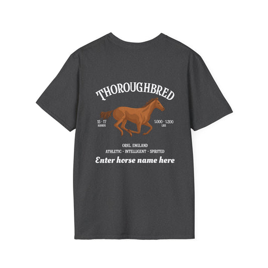 Thoroughbred Horse T-Shirt – PersonalizedTee