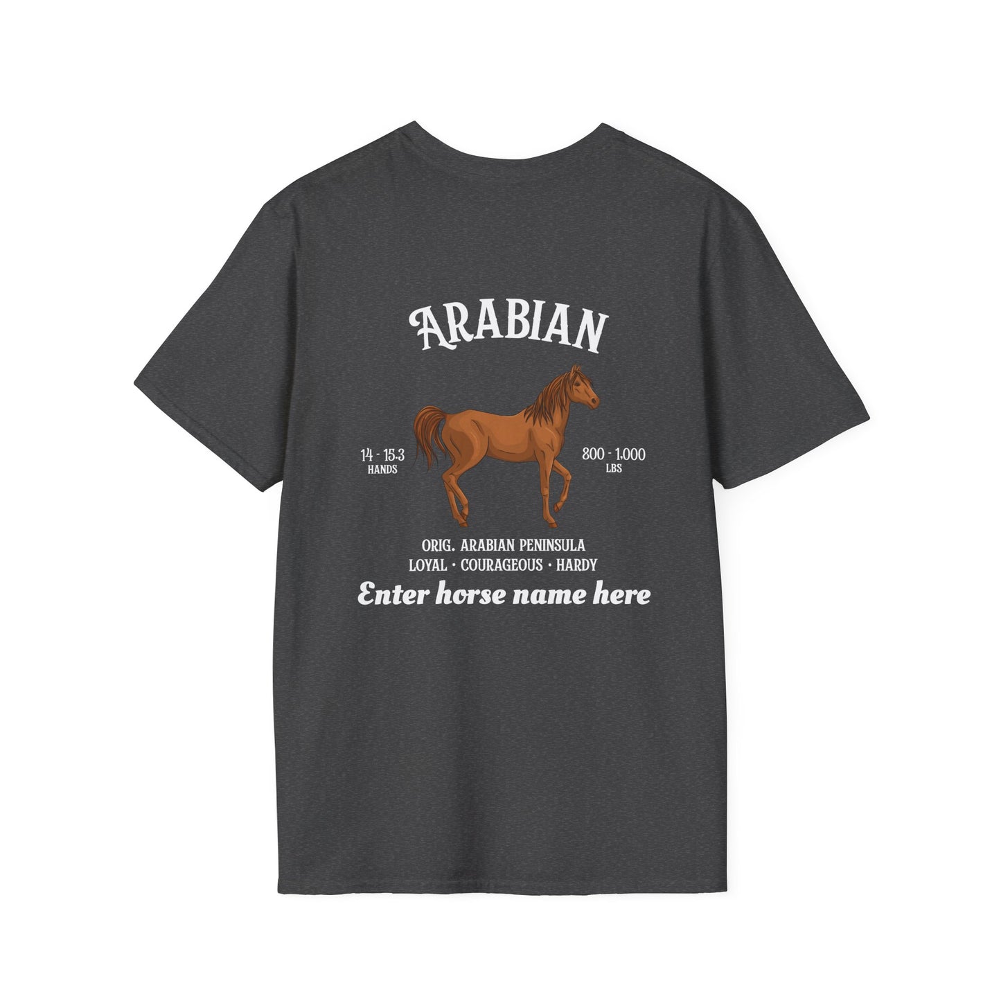 Arabian Horse T-Shirt — Personalized Graphic Tee