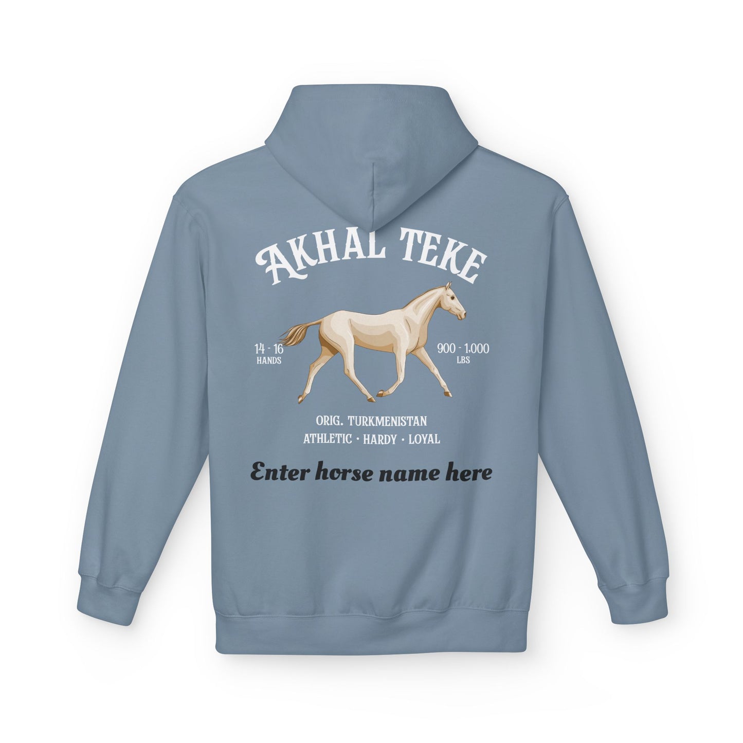 Akhal Teke Horse Hoodie — Personalized Graphic Pullover