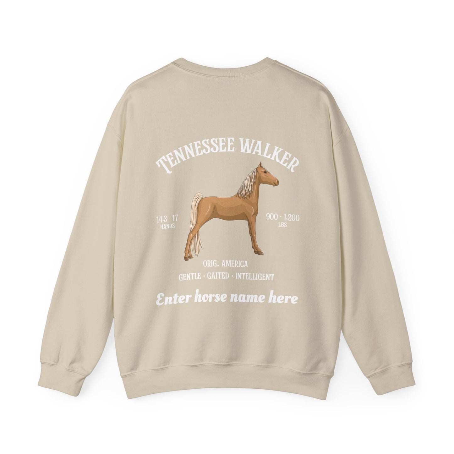 Tennessee Walker Sweatshirt – Customizable Horse Breed Crewneck