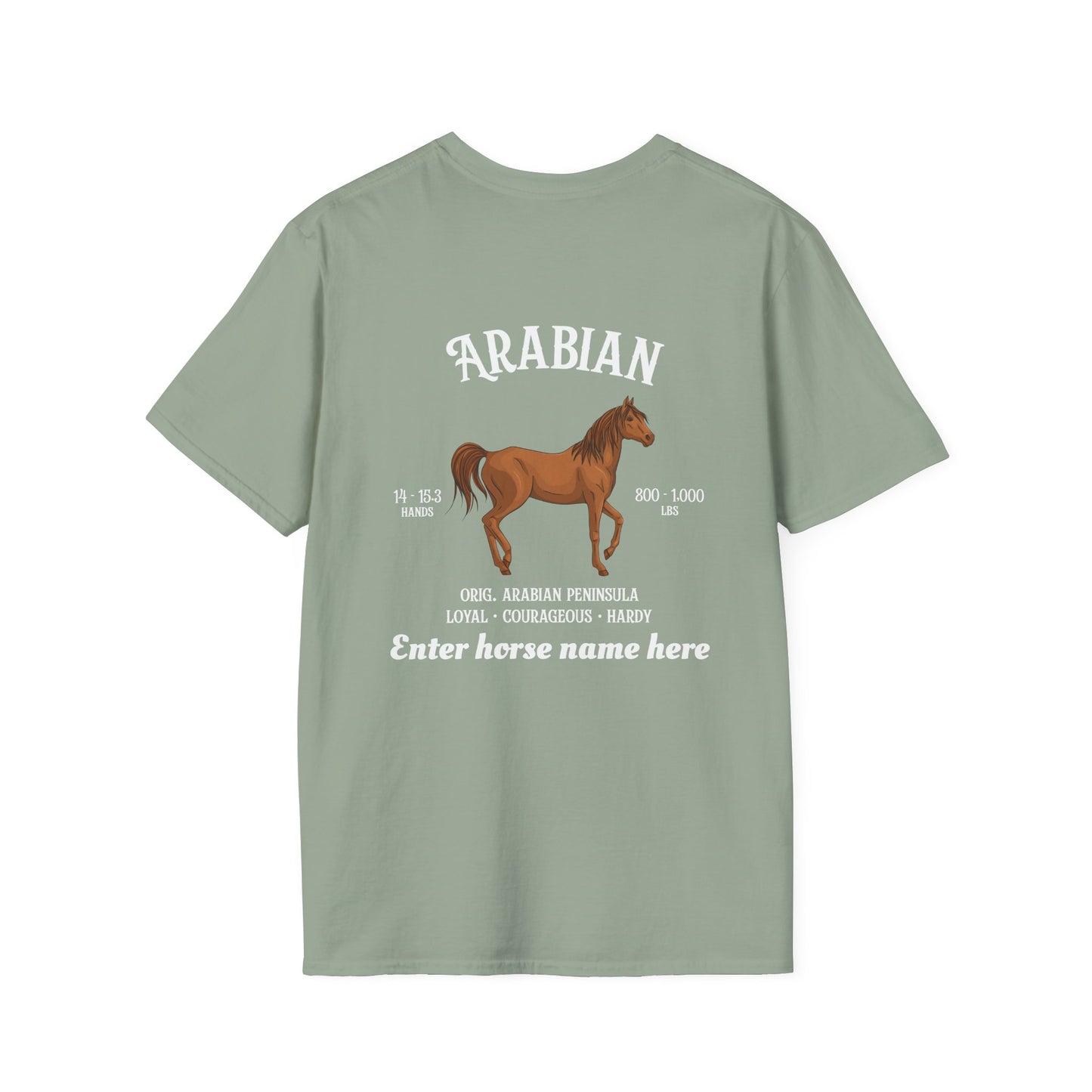 Arabian Horse T-Shirt — Personalized Graphic Tee