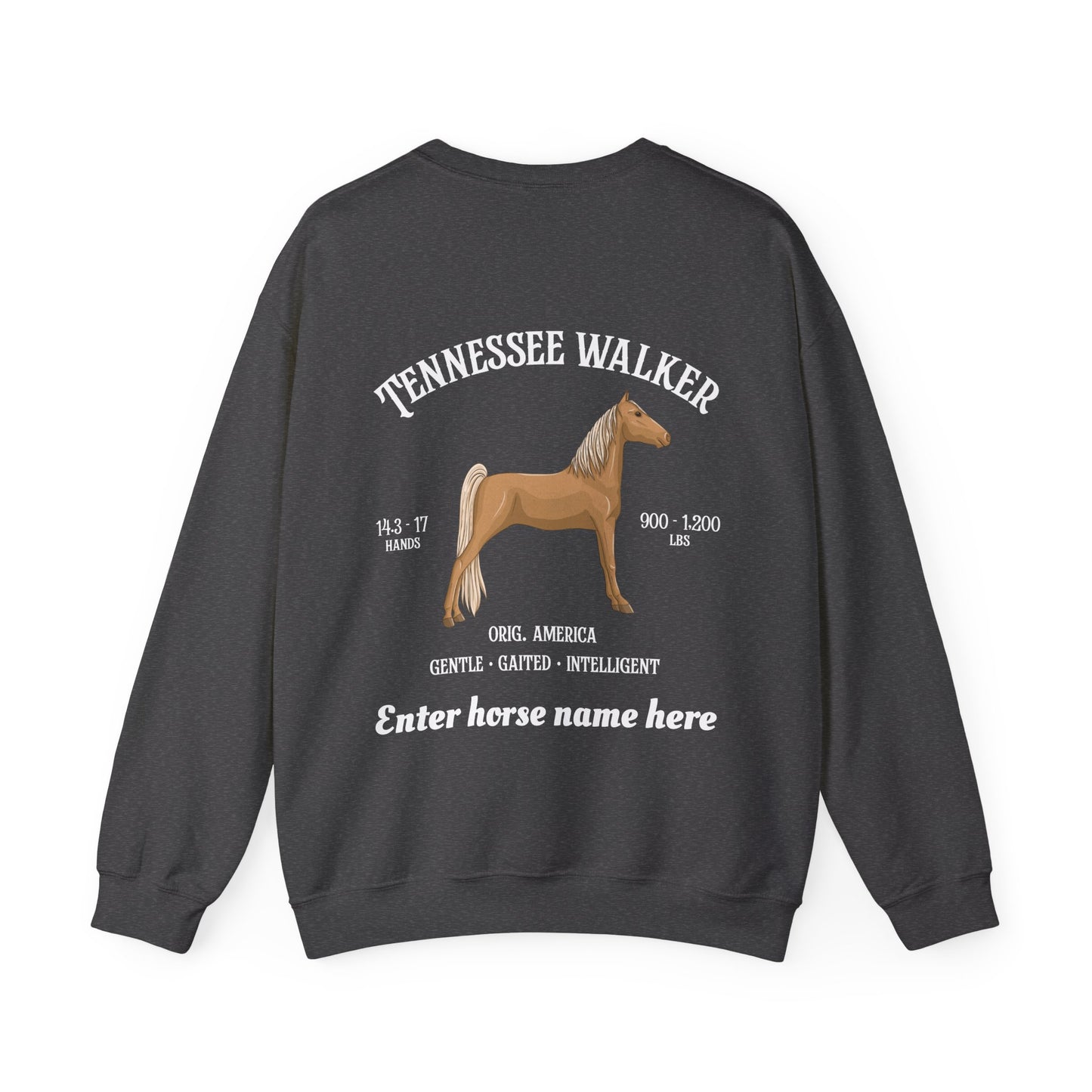Tennessee Walker Sweatshirt – Customizable Horse Breed Crewneck