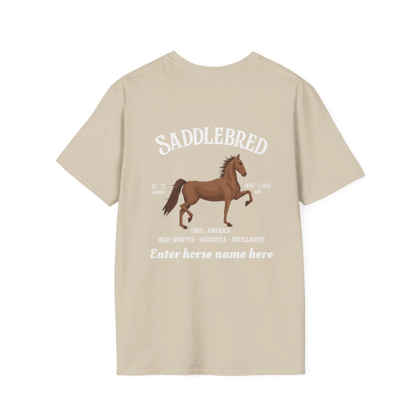 Saddlebred Horse T-Shirt — Personalized Equestrian Tee
