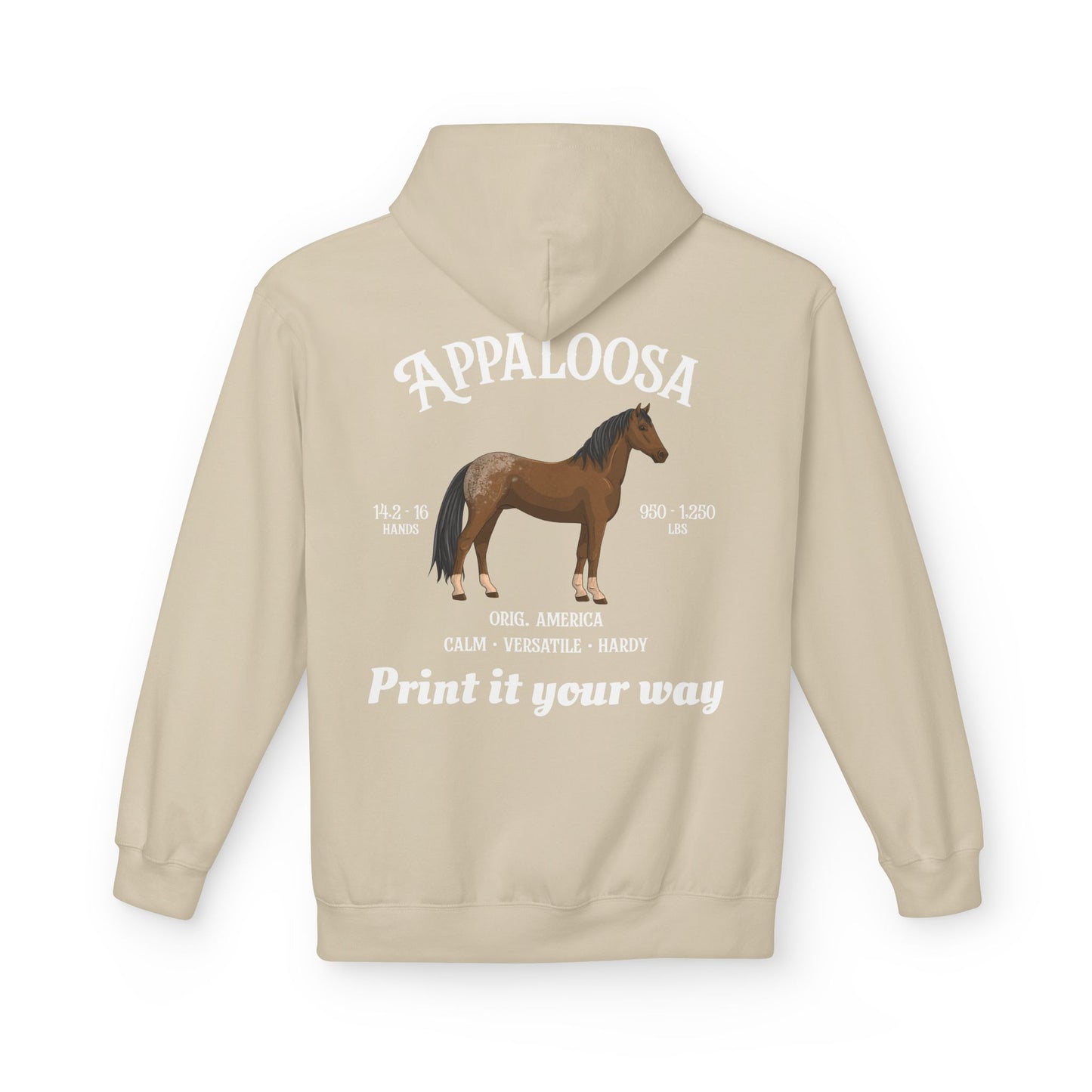 Appaloosa Horse Hoodie — Personalized Equestrian Sweatshirt