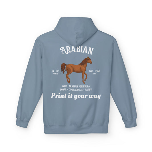 Arabian Horse Hoodie — Personalized Equestrian Pullover