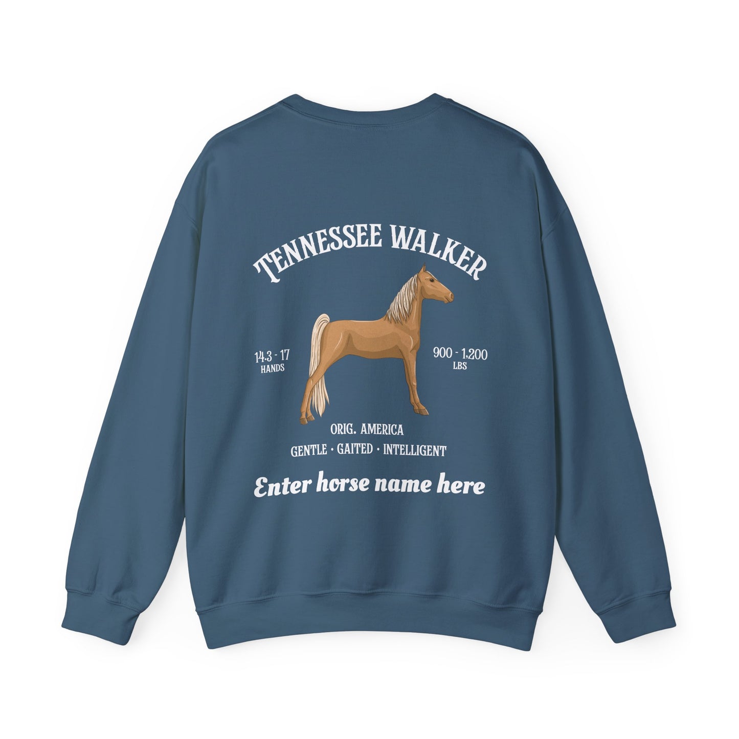 Tennessee Walker Sweatshirt – Customizable Horse Breed Crewneck