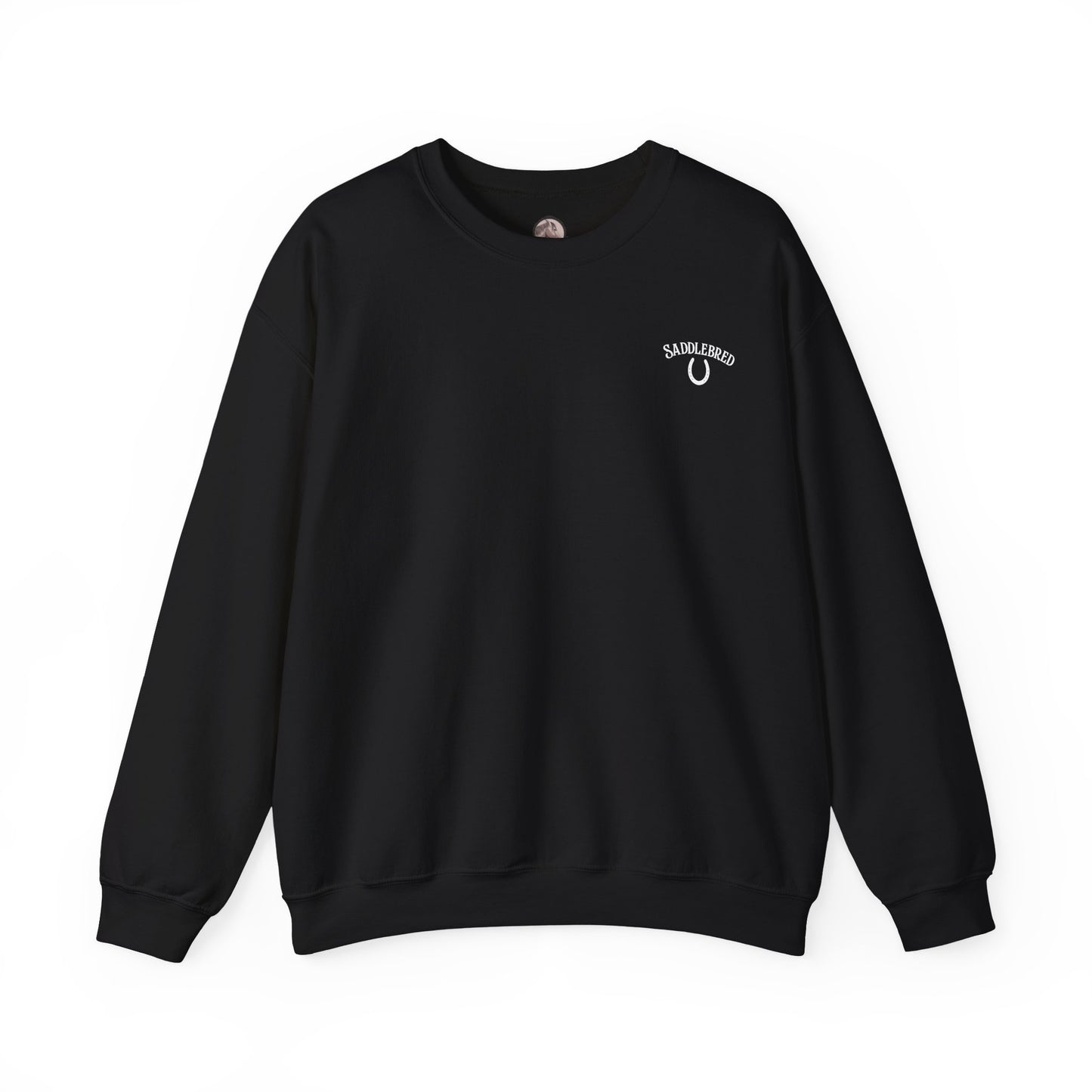 Saddlebred Horse Crewneck Sweatshirt — Customizable Equestrian Pullover