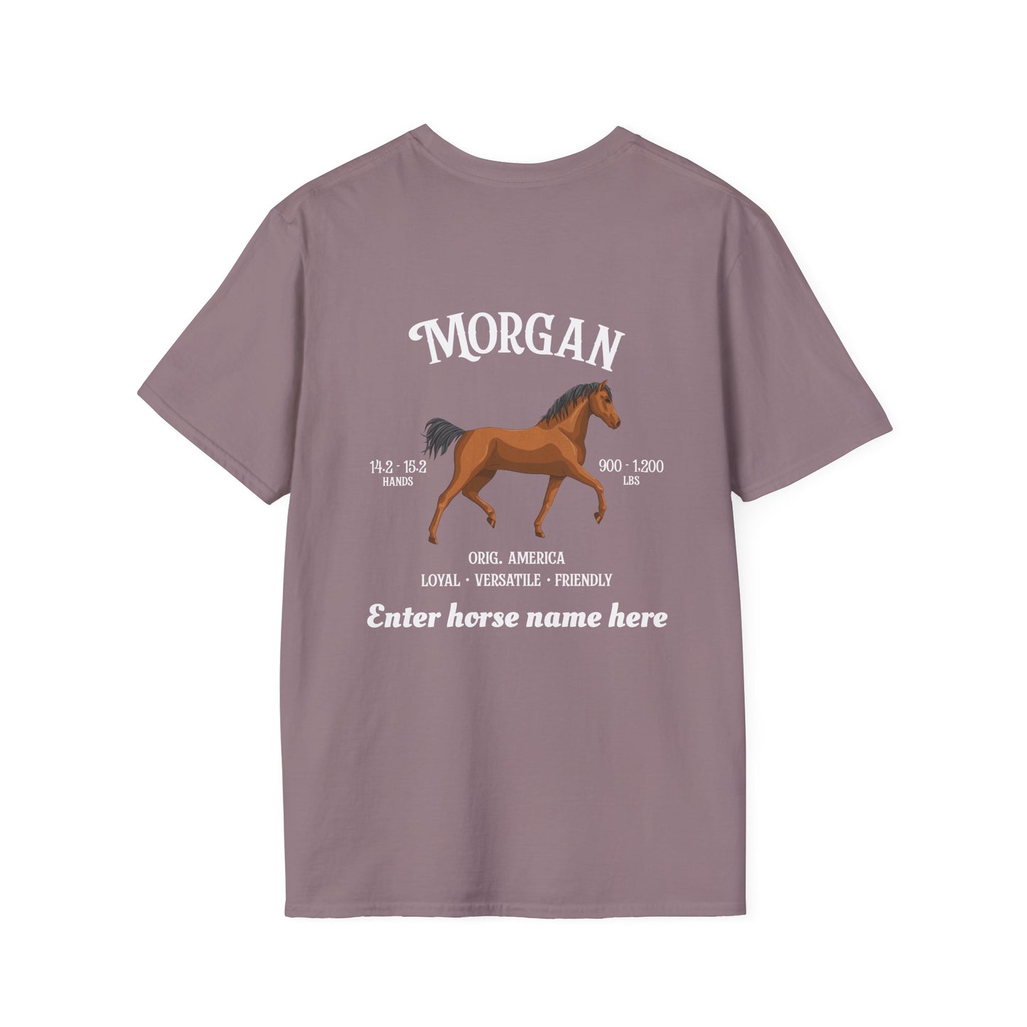 Morgan Horse T-Shirt — Customizable Morgan Breed Tee