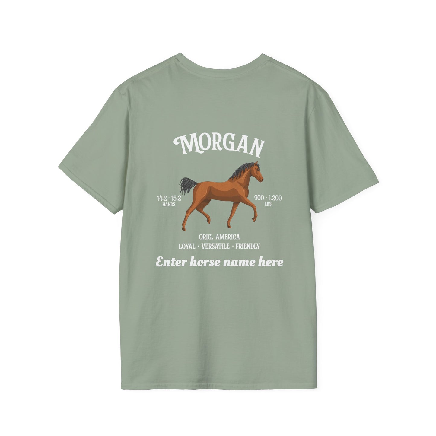 Morgan Horse T-Shirt — Customizable Morgan Breed Tee