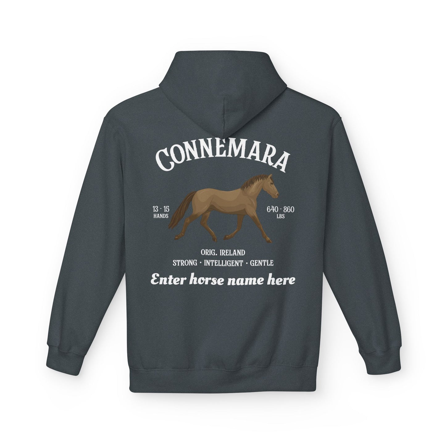 Connemara Horse Hoodie – Personalized Equestrian Sweatshirt