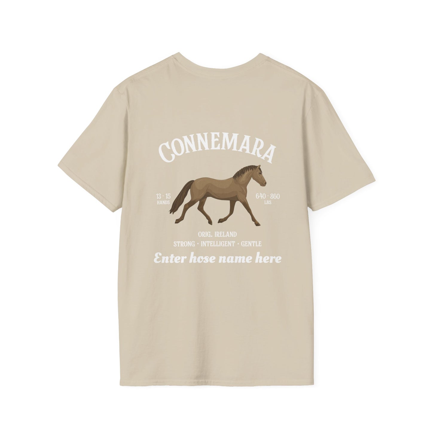 Connemara Horse T-Shirt — Custom Name Personalized Tee