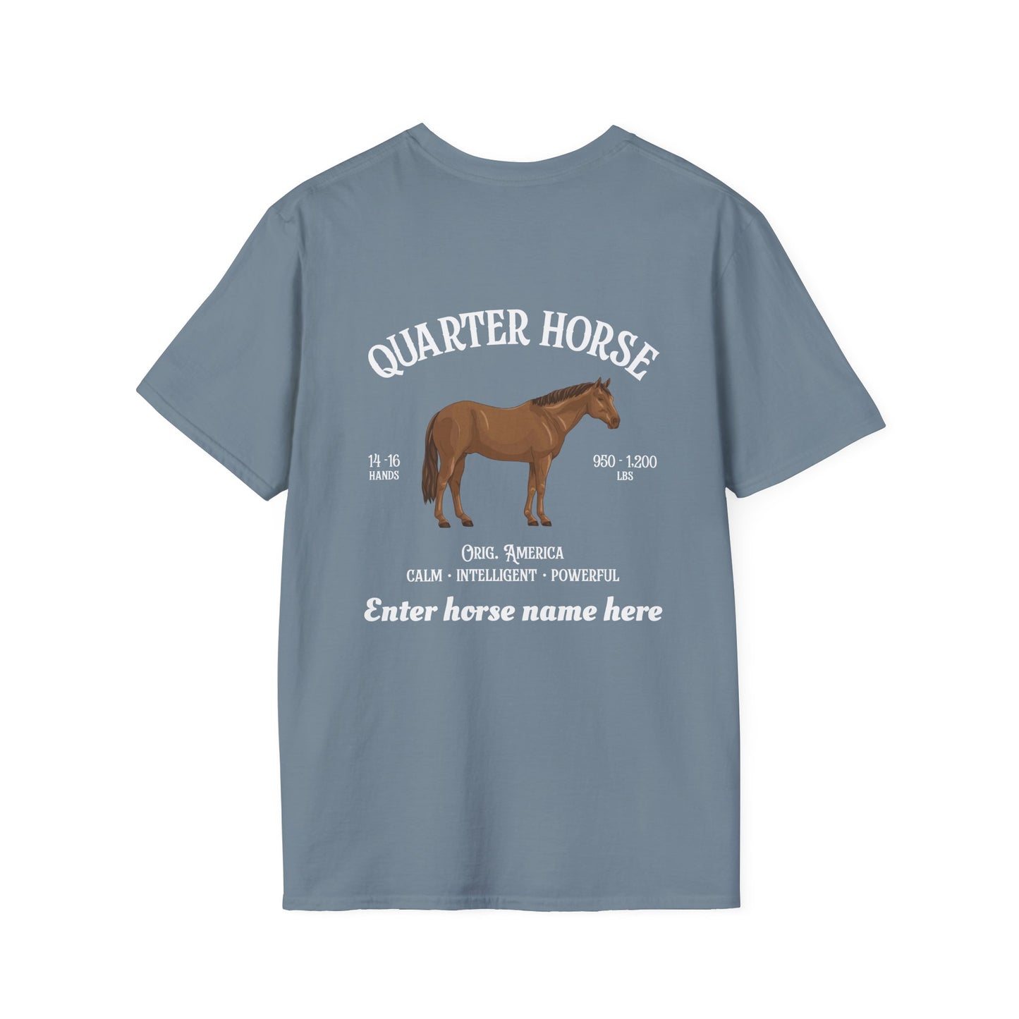 Quarter Horse T-Shirt — Personalized Equestrian Tee