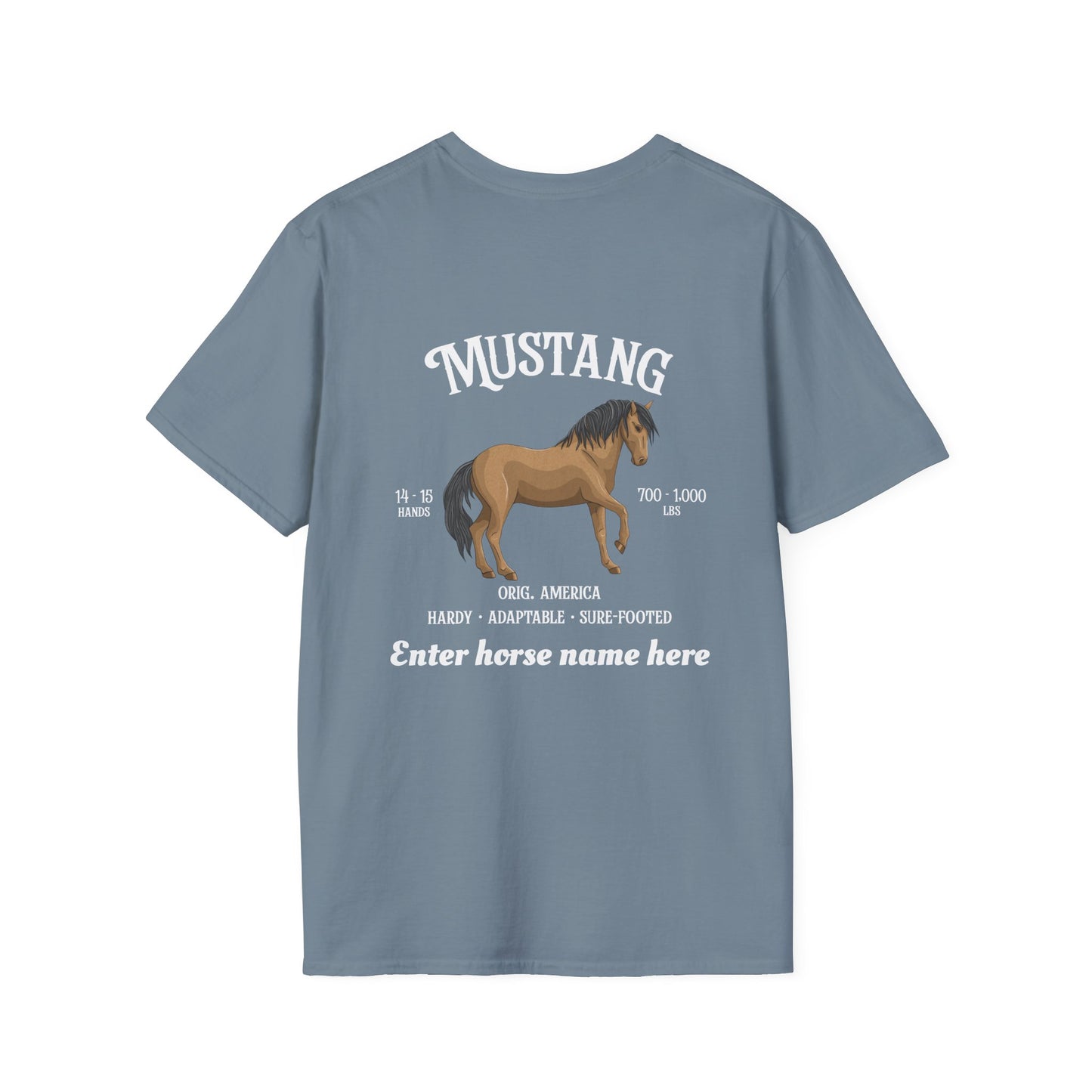 Mustang Horse T-Shirt — Personalized Graphic Tee